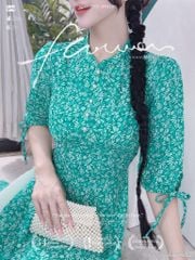 Áo Dài Mango Vân Vảy Sò AD1482 (áo lẻ)