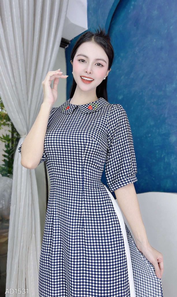 Áo Dài Cây Tình Yêu AD9002.1531 (áo lẻ)