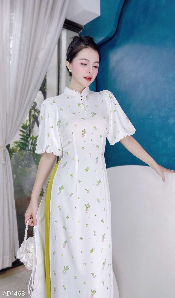 Áo Dài Tay Bồng Hạt Đậu AD1468 (áo lẻ)