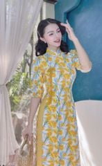 Áo Dài Ren Chữ UUUU AD1450 (áo lẻ)