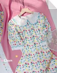 Áo Dài Cổ Mây Disney AD1481 (áo lẻ)