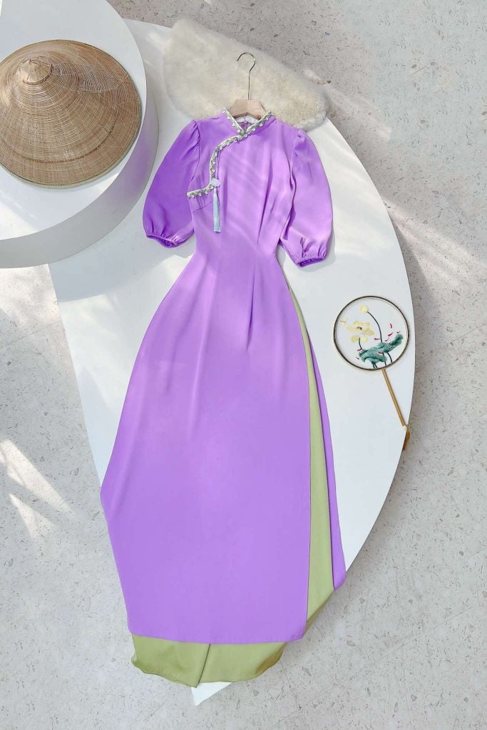 Áo Dài Ren Thạch Lam AD1342 (áo lẻ)