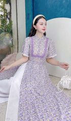 Áo Dài 4 Tà Love U AD9003.1486 (áo lẻ)