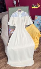 Áo Dài 4 Tà Lá Thêu AD9003.1492 (áo lẻ)