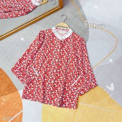 Áo Sơ Mi Ruy Ren Xếp Li A1722