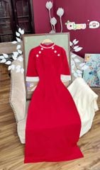 Áo Dài Mango Hoa Dừa AD1364 (áo lẻ)