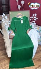 Áo Dài Cổ Vuông Ngọc Chỉ AD1466 (áo lẻ)