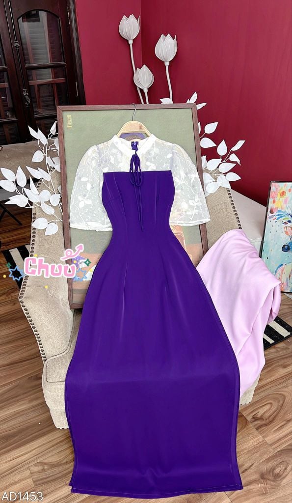 Áo Dài Tay Sương Mai AD9001.1453 (áo lẻ)