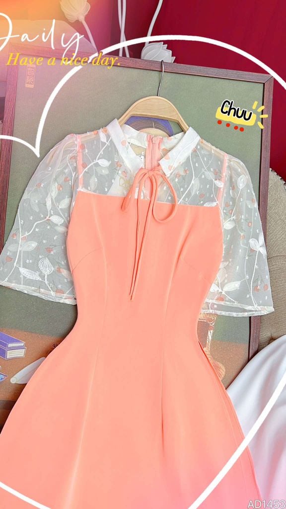 Áo Dài Tay Sương Mai AD9001.1453 (áo lẻ)