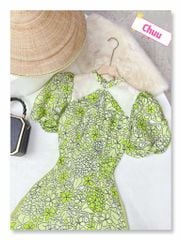 Áo Dài Tú Cầu Giọt Nước AD1524 (áo lẻ)