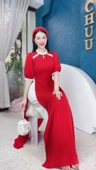 Áo Dài Tằm Ren Boi 129cm AD1523 (áo lẻ)