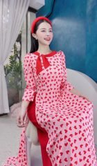 Áo Dài Khăn Quàng Đỏ AD1521 (áo lẻ)