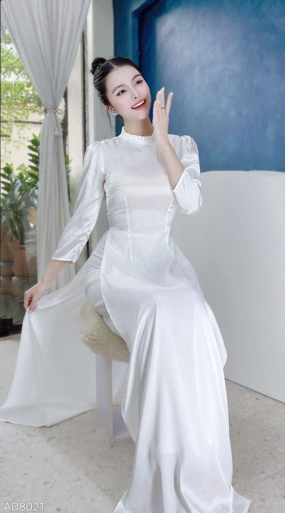 Áo Dài Cổ Li 2P AD9001.8021 (áo lẻ)