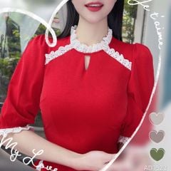 Áo Dài Tằm Ren Boi 129cm AD1523 (áo lẻ)