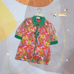 Áo Sơ Mi Cổ Màu Nơ 4C A1728