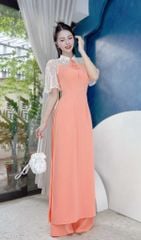 Áo Dài Tay Sương Mai AD9001.1453 (áo lẻ)