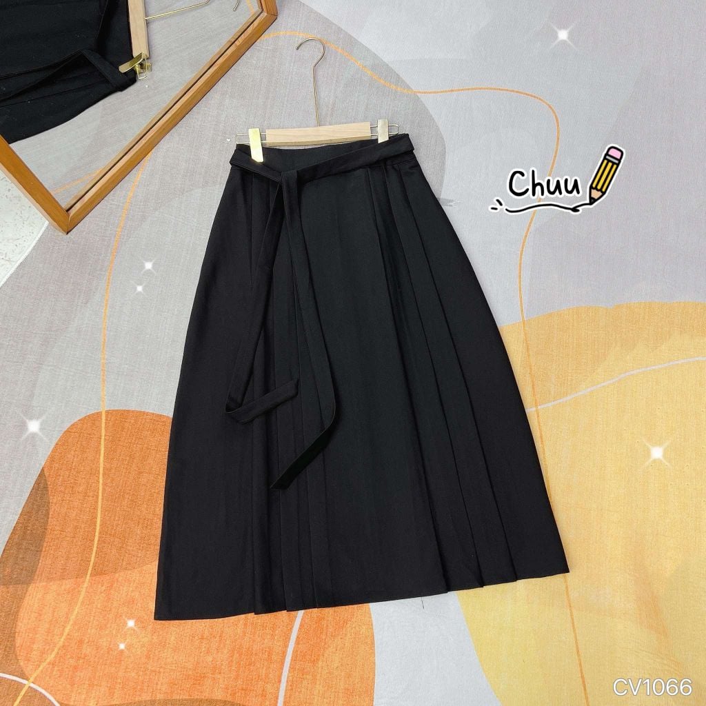 Chân Váy Cột Nơ Li Đối Dài 82cm CV9002.1066