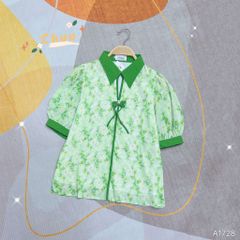 Áo Sơ Mi Cổ Màu Nơ 4C A1728