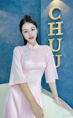 Áo Dài Vân Cá Raplan Tay A AD1496 (áo lẻ)