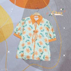 Áo Sơ Mi Cổ Màu Nơ 4C A1728