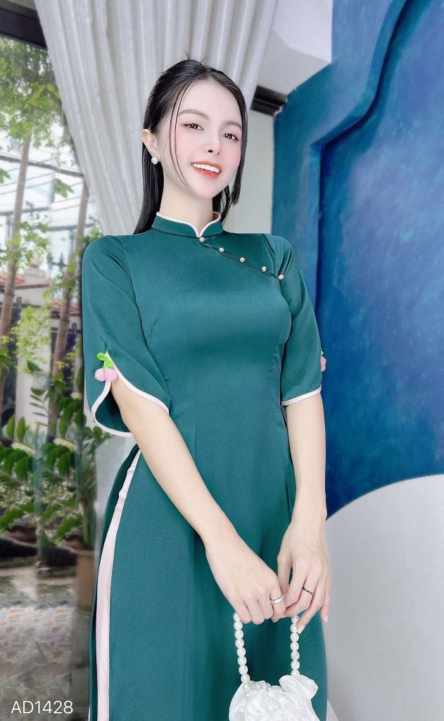 Áo Dài Chùm Cheri Len AD1428 (áo lẻ)