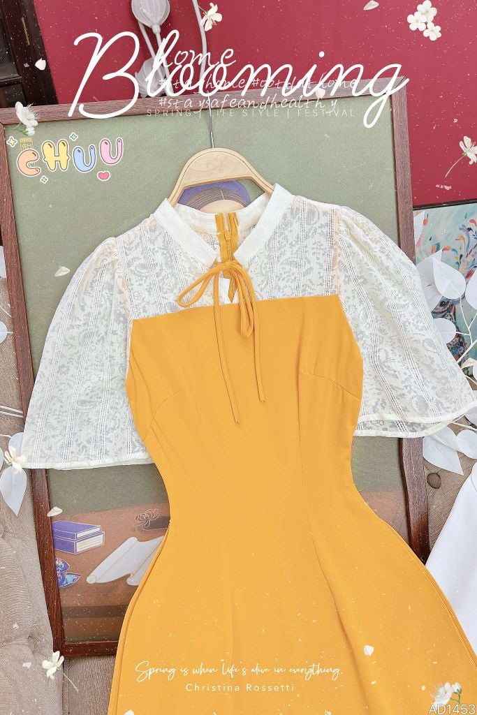 Áo Dài Tay Sương Mai AD9001.1453 (áo lẻ)