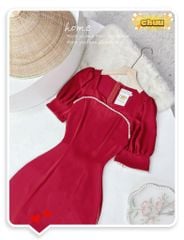 Áo Dài Cánh Én Cổ Vuông AD9001.1525 (áo lẻ)