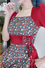 Áo Dài Cột Eo Cổ Vuông AD1430 (áo lẻ)