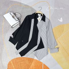 Áo Sơ Mi Vạt Nhọn Đắp Chéo A1734