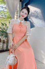 Áo Dài Tay Sương Mai AD9001.1453 (áo lẻ)