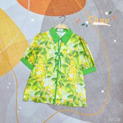 Áo Sơ Mi Cổ Màu Nơ 4C A1728