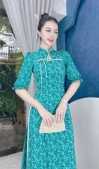 Áo Dài Tam Giác Ngọc Trai AD1518 (áo lẻ)