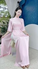 Áo Dài Vân Cá Raplan Tay A AD1496 (áo lẻ)