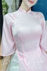 Áo Dài Vân Cá Raplan Tay A AD1496 (áo lẻ)