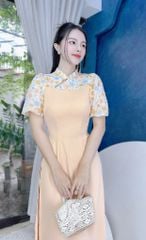 Áo Dài Búp Bê Hoa AD9001.1530 (áo lẻ)