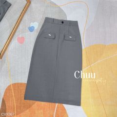 Chân Váy Suông Nắp MeoMeo 73cm CV1067