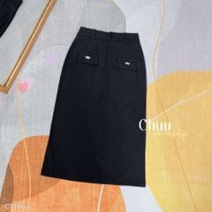 Chân Váy Suông Nắp MeoMeo 73cm CV1067