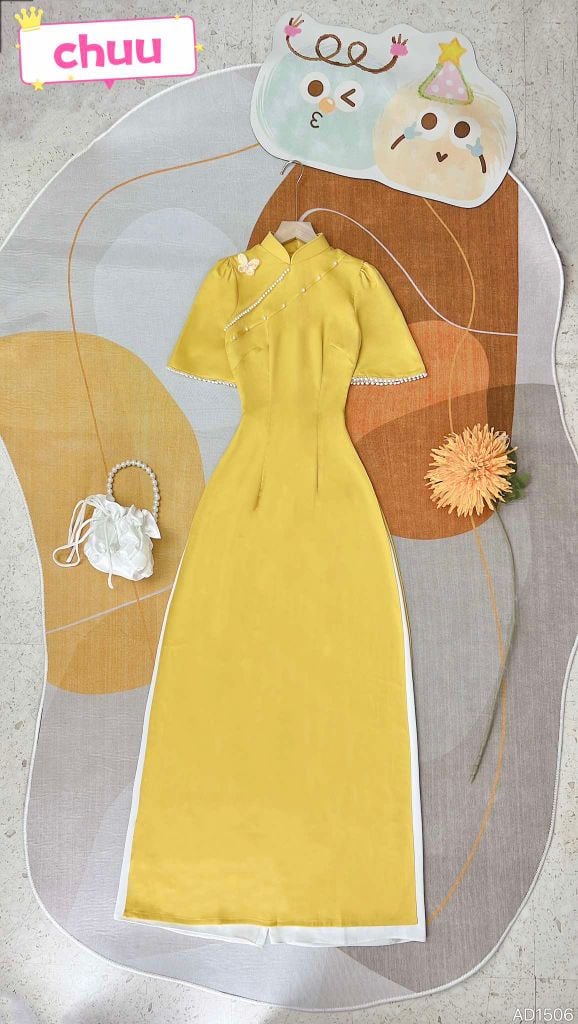 Áo Dài Bướm Giấc Mơ AD9001.1506 (áo lẻ)