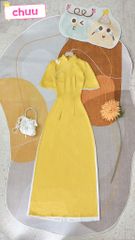 Áo Dài Bướm Giấc Mơ AD9001.1506 (áo lẻ)