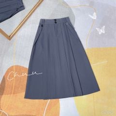 Chân Váy Túi Bản Xéo Li 76cm CV1073