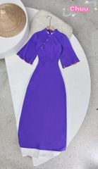 Áo Dài Bông Mai White AD9001.1500 (áo lẻ)