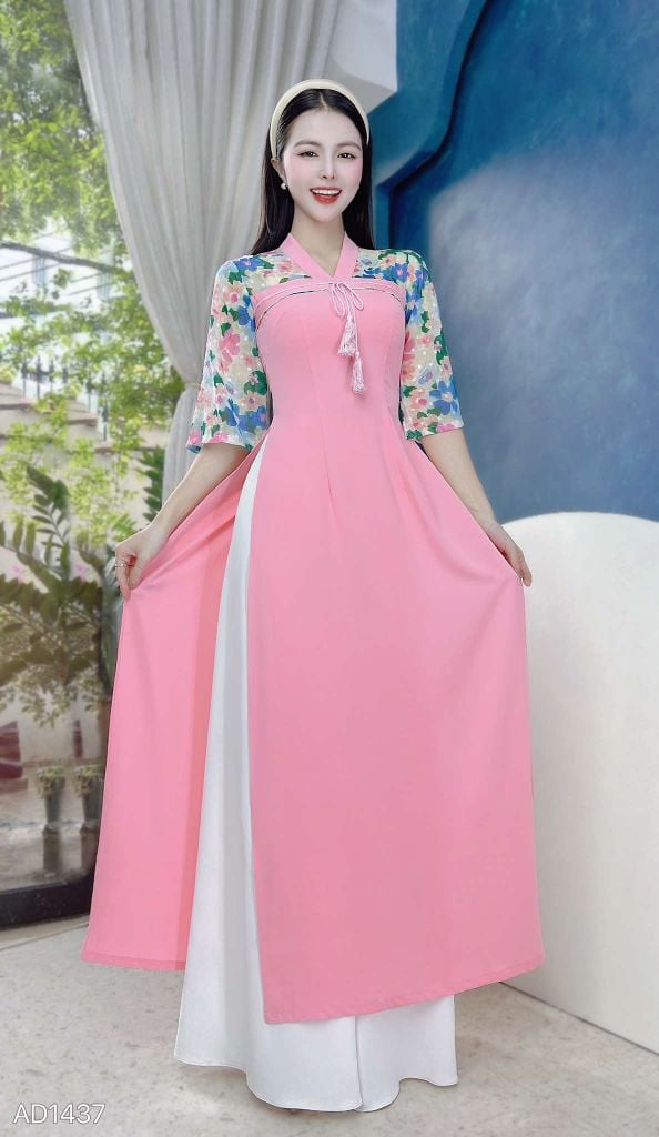Áo Dài Tiểu Cung Nữ AD9001.1437 (áo lẻ)