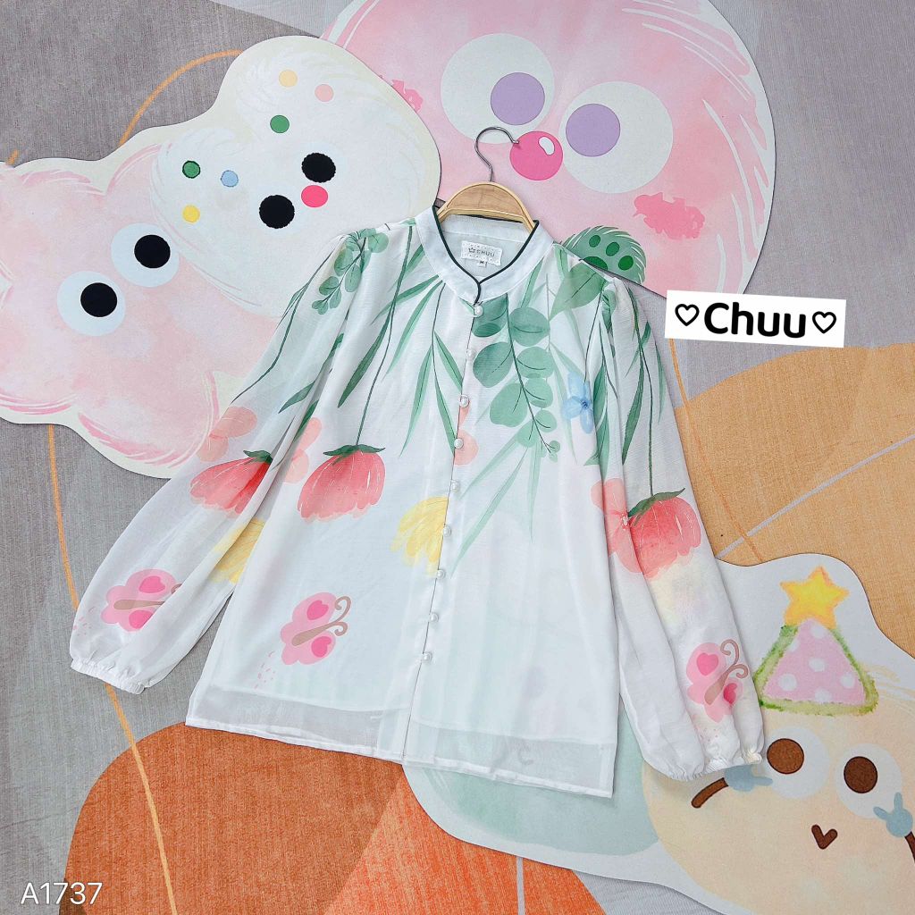 Áo Sơ Mi Cổ Trụ Mềm A1737