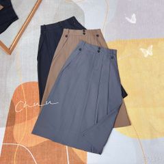 Chân Váy Túi Bản Xéo Li 76cm CV1073