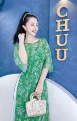 Áo Dài 4T Cổ Thuyền Tay Xéo AD1541 (áo lẻ)