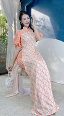 Áo Dài Ô Vuông Bub AD1528 (áo lẻ)