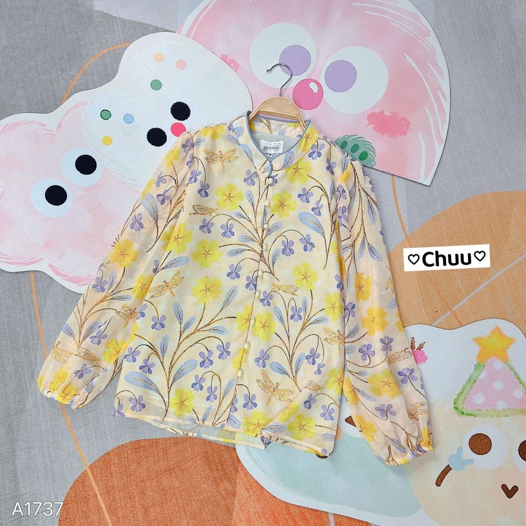 Áo Sơ Mi Cổ Trụ Mềm A9001.1737