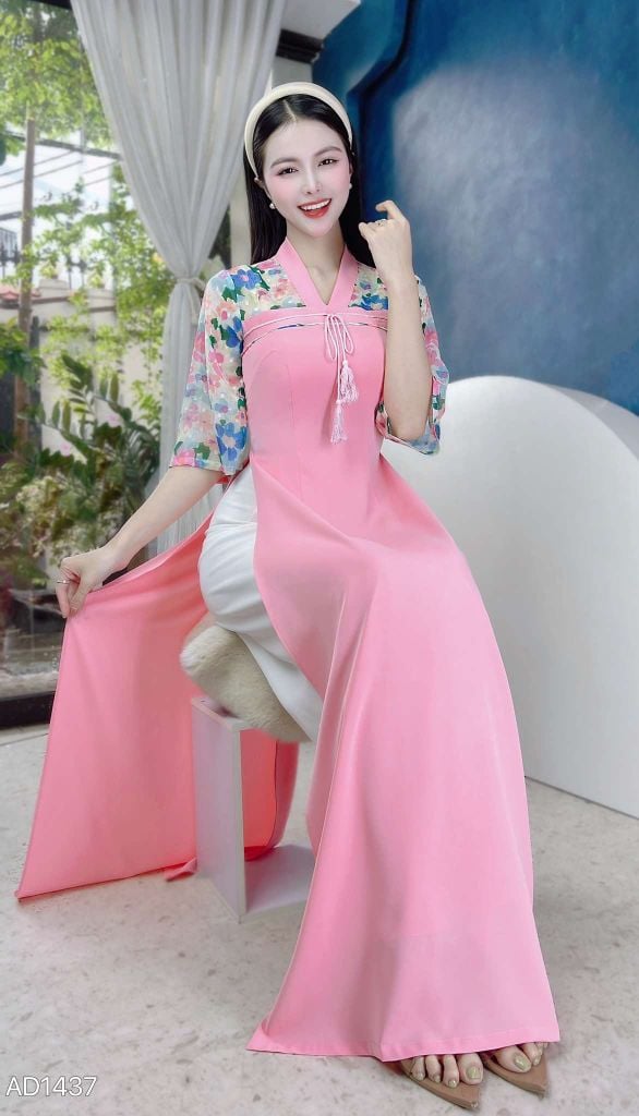 Áo Dài Tiểu Cung Nữ AD9001.1437 (áo lẻ)