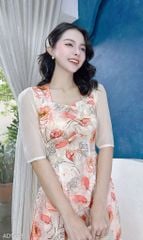 Áo Dài Cổ Vuông Lục Giác AD1559 (áo lẻ)