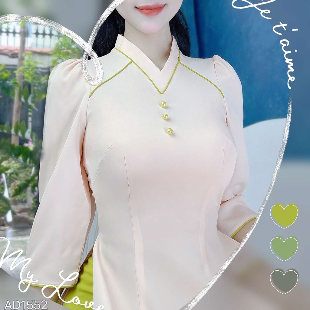 Áo Dài Kim Tự Tháp AD1552 (áo lẻ)